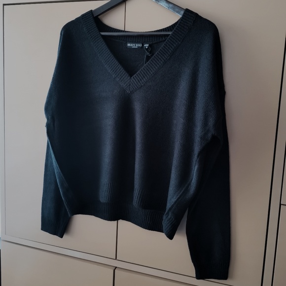 Brave Soul kansas v neck jumper - NWT (M) - Picture 4 of 12